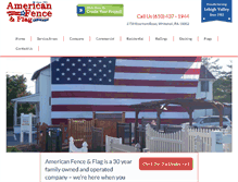 Tablet Screenshot of american-fence.com